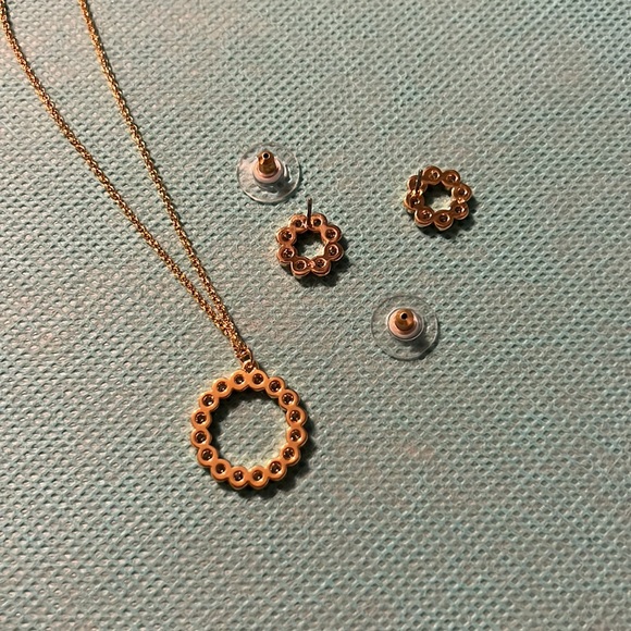 KATE SPADE “FULL CIRCLE” NECKLACE & EARRINGS - Picture 4 of 6
